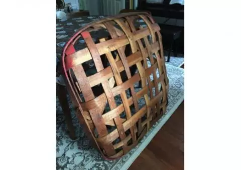 Authentic Southern Handmade Tobacco Basket For Sale Great Condition